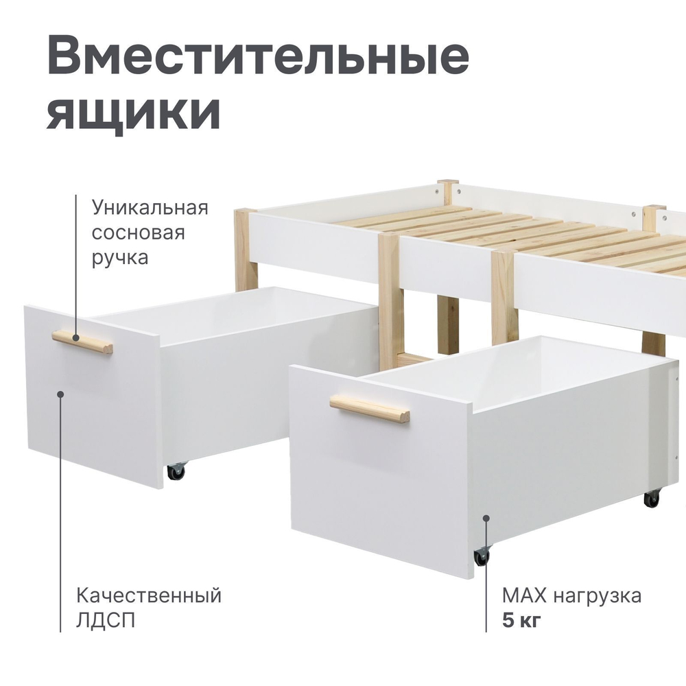 Комплект выдвижных ящиков под кровать Ами, 2 шт
