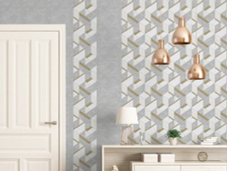 Панель ПВХ термопечать Вулканический узор беж 662 2700х250 мм