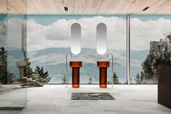 Раковина Abber Kristall 45 AT2702Opal Коричневая