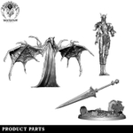 Отвартительные The Abhorrents 32мм Миниатюры (32mm / Без покраса / Crimson Order Knight)