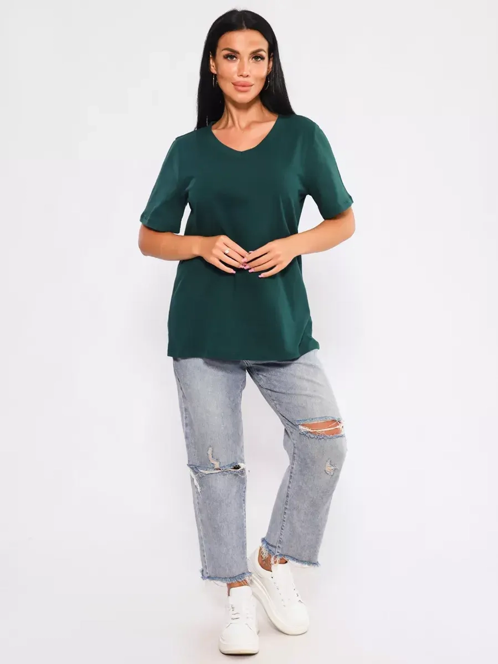 Футболка базовая большие размеры