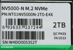 SSD диск Netac 2TB NV5000-N M.2 (NT01NV5000N-2T0-E4X)