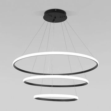 Подвесной светодиодный светильник с пультом управления 90264/3 черный Collars Eurosvet