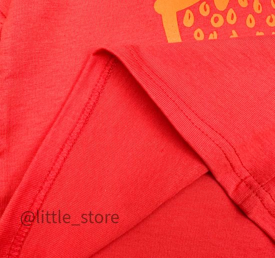 Комплект хлопковый с шортами, Красный