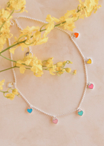 Колье "Хати" с ювелирной эмалью мультиколор