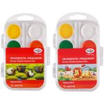 Акварель Гамма "Мультики" NEW, медовая, 16 цветов, без кисти, пластик. упак., европодвес