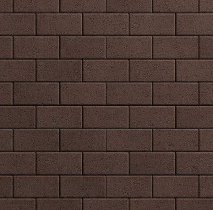 Тротуарная плитка ПРЯМОУГОЛЬНИК Б.2.П.6 200x100 мм Гранит Коричневый