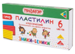 Пластилин классический 6 цветов 120г со стеком "ЭНИКИ-БЕНИКИ СУПЕР" (ПИФАГОР)
