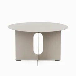 Кофейный стол Talaya Ø65х37 см, бежевый металл