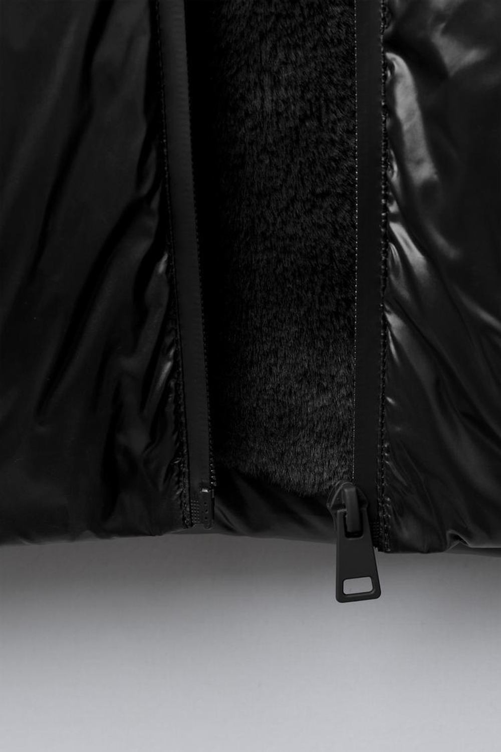 ZARA ПУХОВИК ИЗ ПЕРА И ПУХА WATER REPELLENT И WIND RESISTANT, ЧЕРНЫЙ