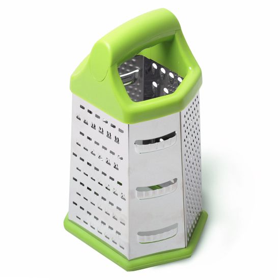 Терка из нержавеющей стали шестигранная Kamille KM-7207 (6 типов лезвий)