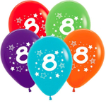 Шар с рисунком Цифра 8 ассорти
