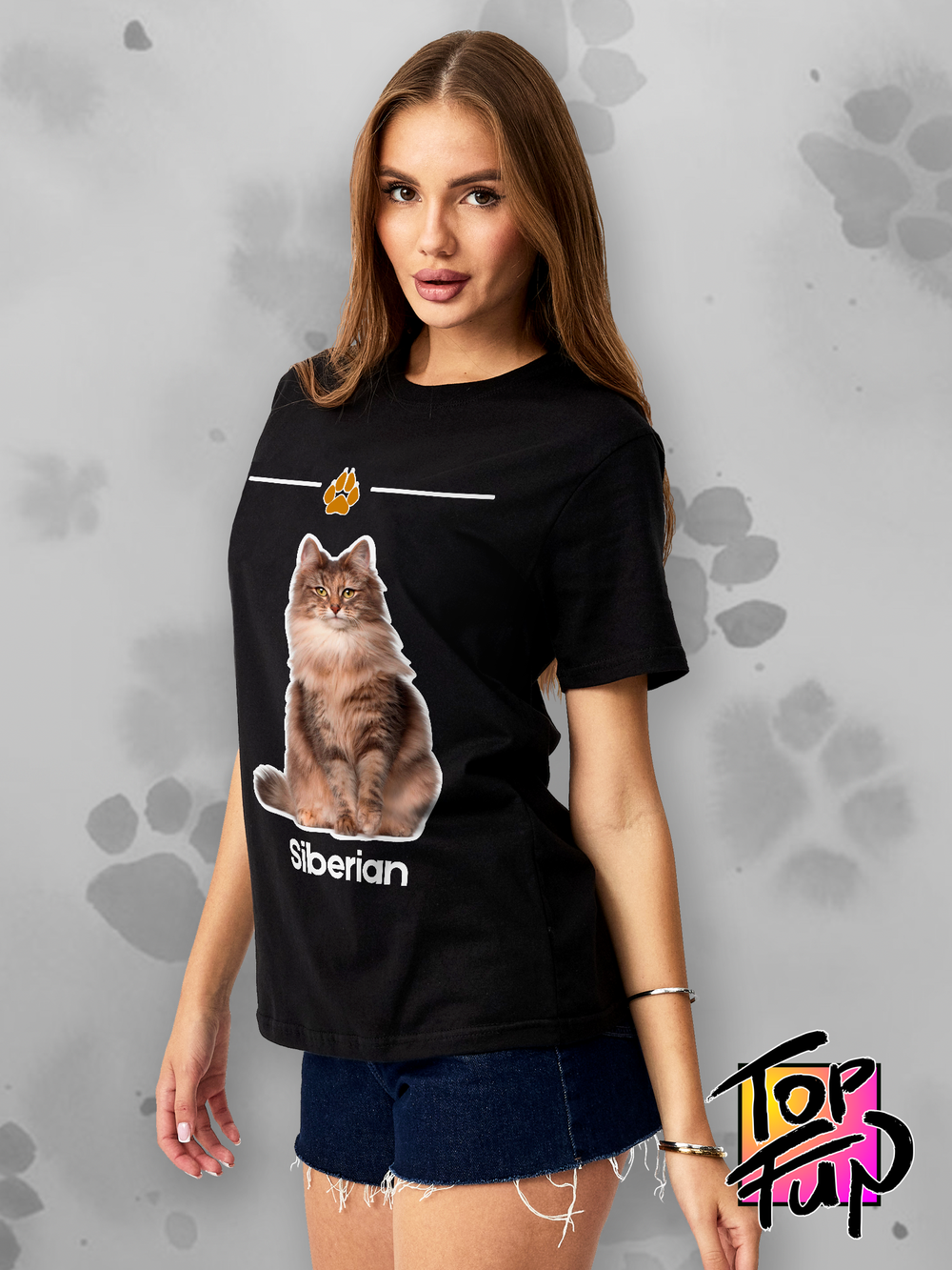 Футболка сибирская кошка