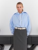 БАЗОВЫЙ РЕМЕНЬ С МЯТОЙ ПРЯЖКОЙ MILK