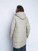 Куртка зимняя удлиненная с капюшоном