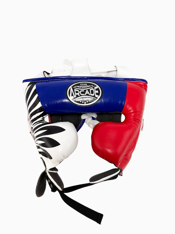 Шлем мексиканский Arcade красно-сине-белый