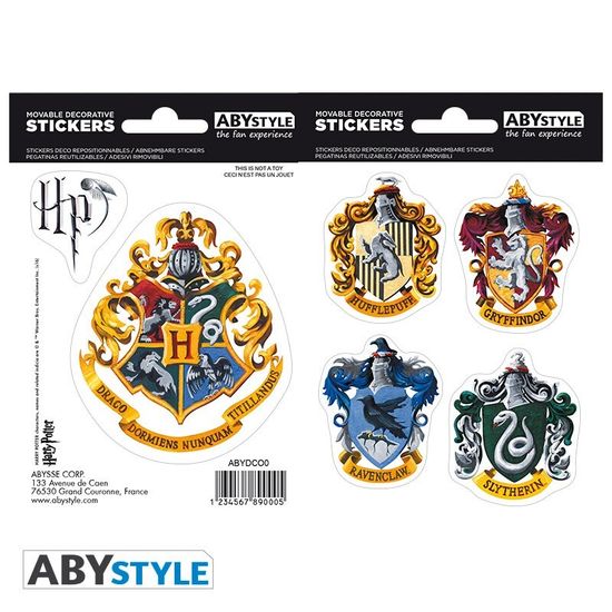 Наклейки Harry Potter Hogwarts Houses ABYDCO411