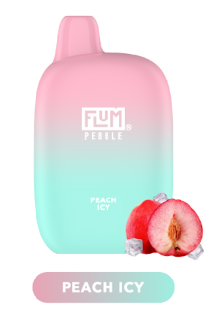 FLUM Pebble Peach icy (Персик-лёд) 6000 затяжек 20мг (2%)