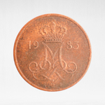 Denmark, 5 Øre - Margrethe II, 1983, VF