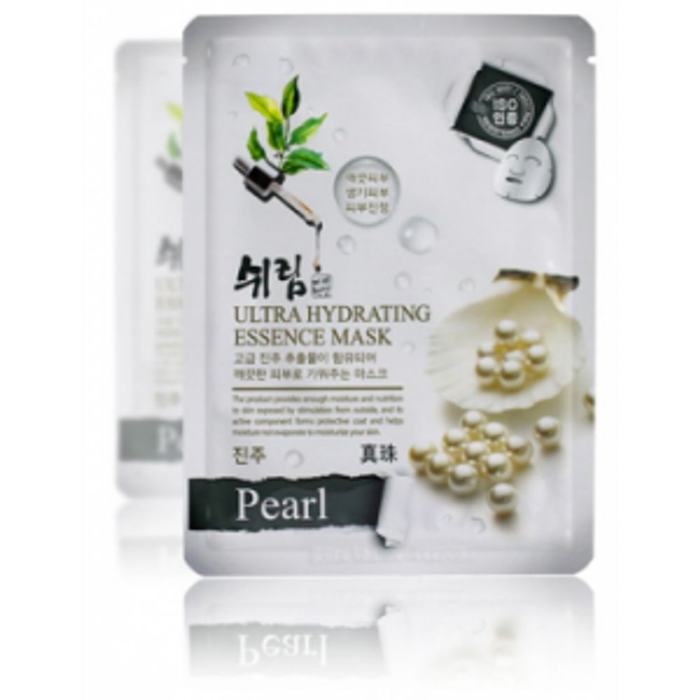 Маска тканевая для лица с жемчугом Shelim Hydrating Essence Mask - Pearl