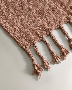 Zara Home плед из полиэстера, серый