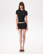 BLACK MINI SKIRT WITH SHORTS