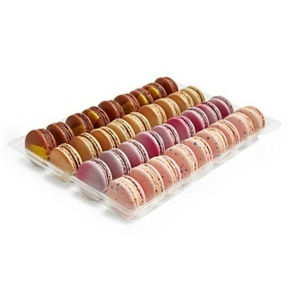 Макаронс ассорти (малиновый брауни, кленовый пекан, черничный йогурт, бабл гам), 4 шт