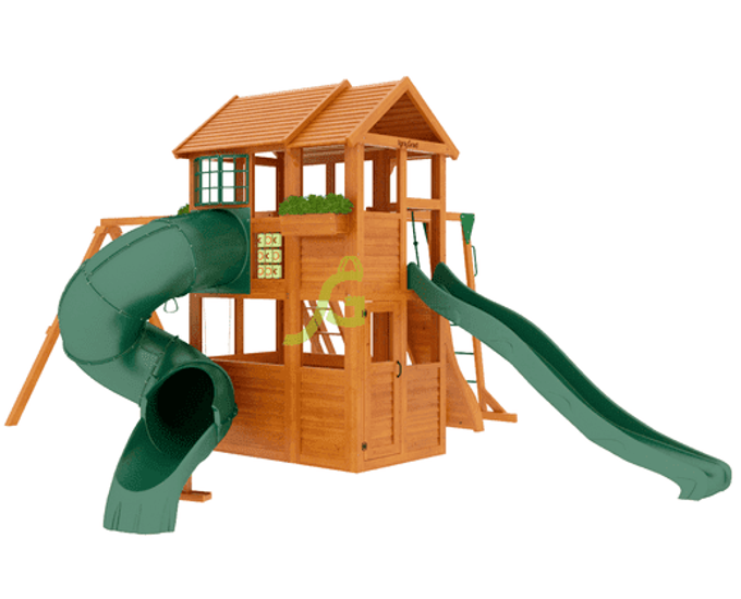 Детская площадка Клубный домик 2 с трубой и рукоходом