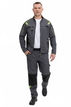Костюм "Формула" (куртка+брюки) т.серый