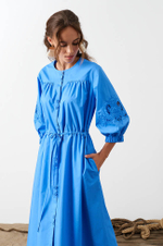51549 Платье женское (голубой)