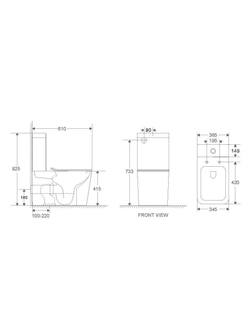 Унитаз компакт белый глянец WeltWasser WW SK GELBACH 011 ST GL-WT  10000012125 белый глянец