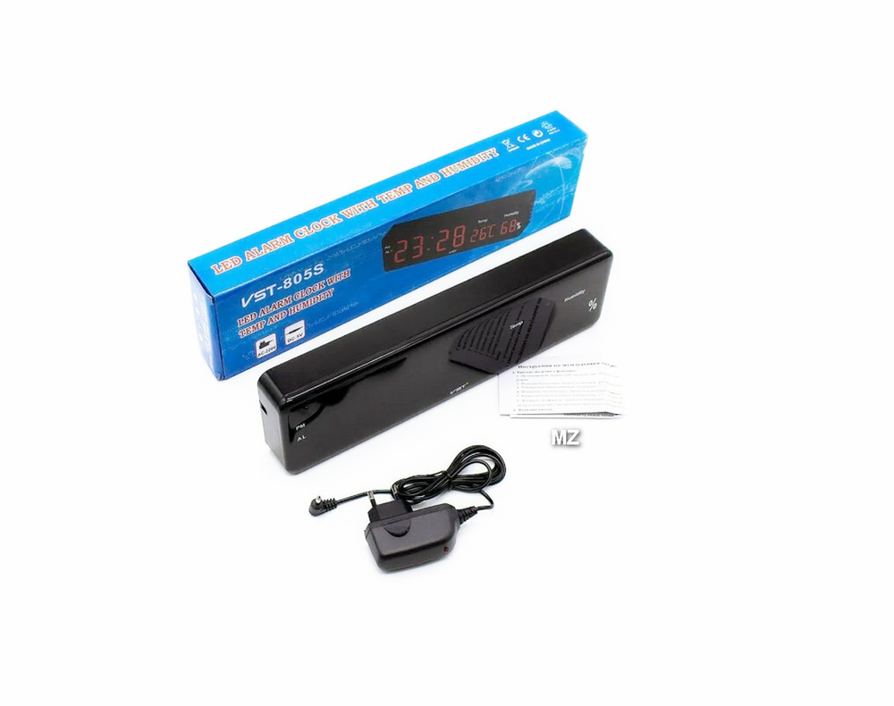 Часы VST-805S-5 синие свечение