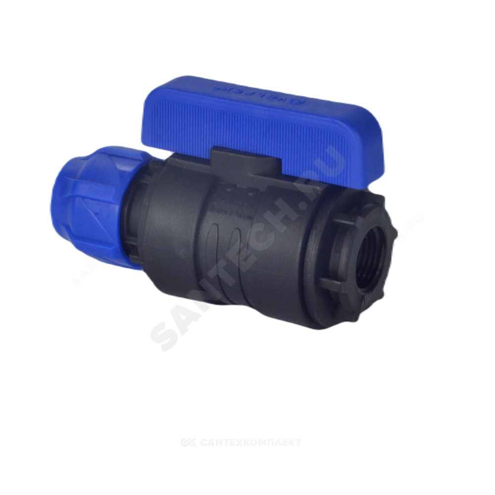 Кран шаровой компрессионный ПЭ Дн 40х1 1/4" ВР Ру16 VALFEX 1210012540114