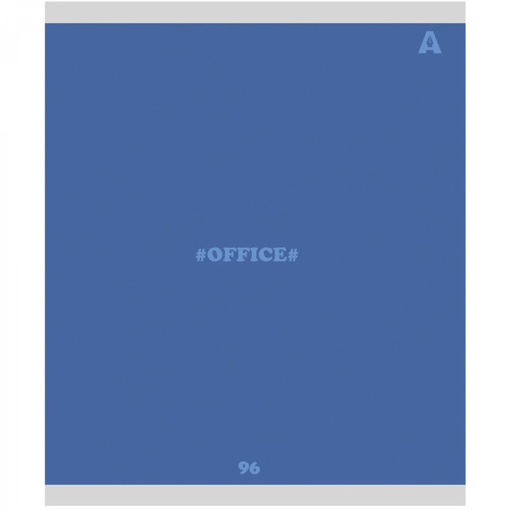 Тетрадь 96л., А5, линия, Alingar "Office line", скрепка, мелованный картон (стандарт), блок офсет, 5 дизайнов в пленке т/у