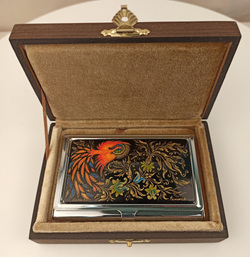 Визитница "Жар-птица" №1 (роспись Палех)