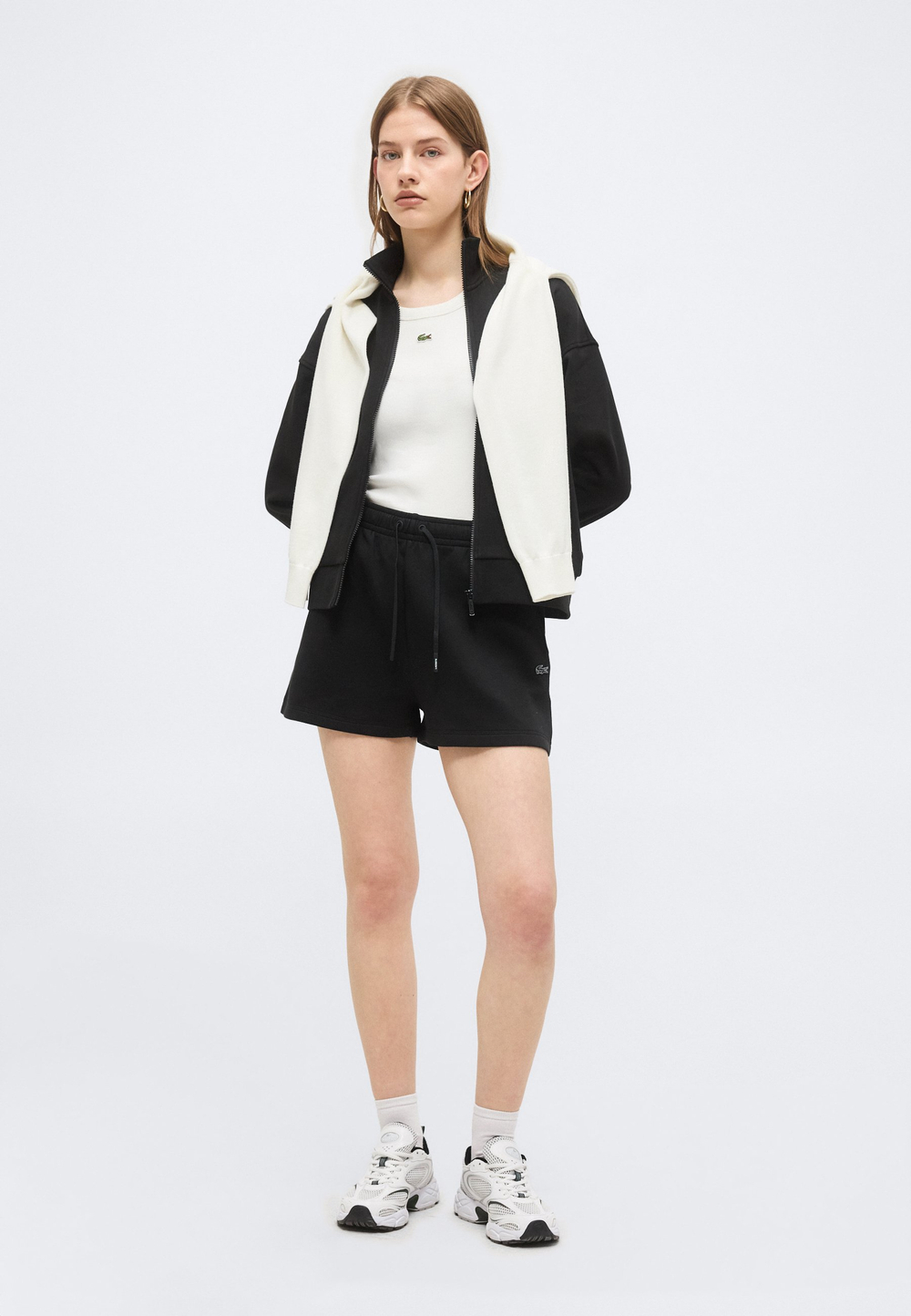Lacoste Толстовка на молнии - Чёрный (LA221J04X-Q11)