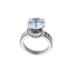 "Голубая Луна"кольцо в серебряном покрытии из коллекции "Леди" от Jenavi