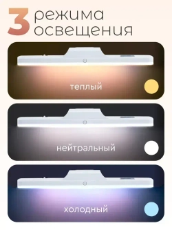 Светильник линейный светодиодный СТАРТ беспроводной на магните с пультом ДУ