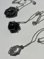 Авоська-подвеска для кристаллов серебристая S