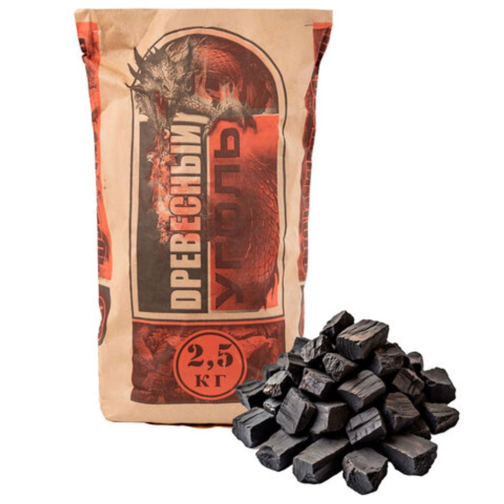 Уголь древесный 2,5 кг, 701762
