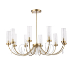 SL1400.303.10 Люстра подвесная ST-Luce Латунь/Латунь, Прозрачный E14 10*40W ИЛЛЮМИА