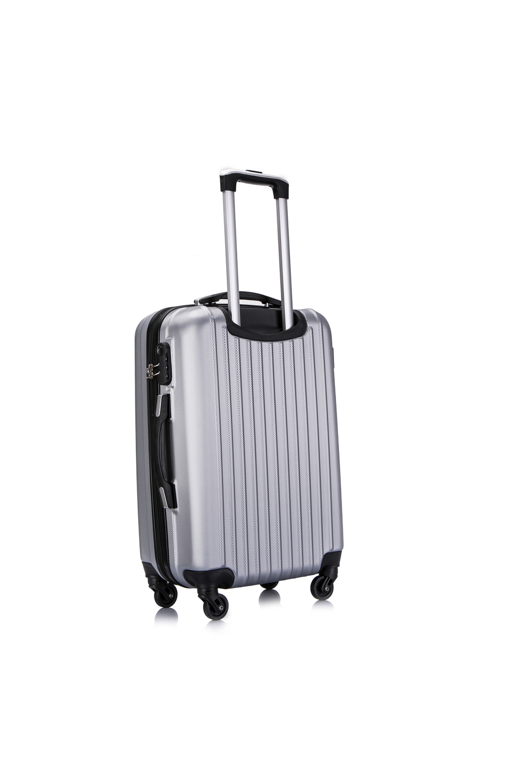 Средний чемодан L'Case Krabi, серебристый