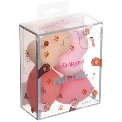 Спонжи для макияжа 4шт фигурные «FRIDA», лапки, цвет как на фото, 10,5*8,8см