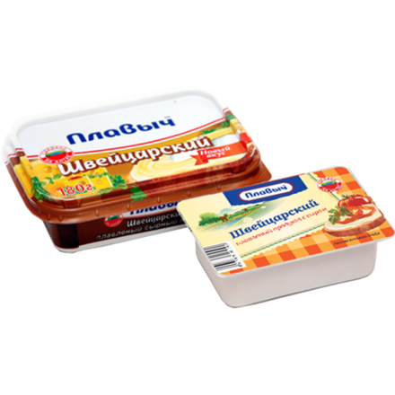 Плавленый продукт с сыром Плавыч Швейцарский 50% 90 гр