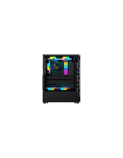 1STPLAYER V2-A-4R1 Корпус FIRE DANCING V2-A / ATX, tempered glass / 4x 120mm LED fans inc. / V2-A-4R1