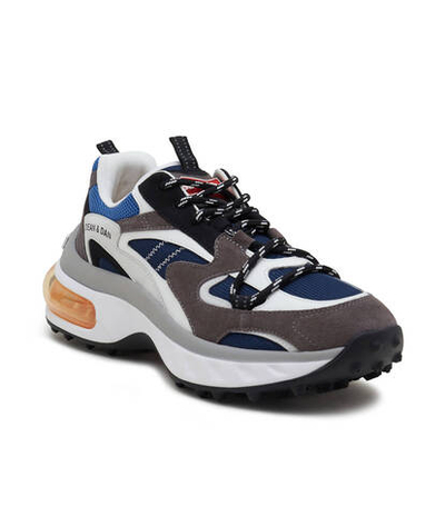 Кожаные кроссовки lace-up low top Dsquared2 - белый(SNM0307 35503298)