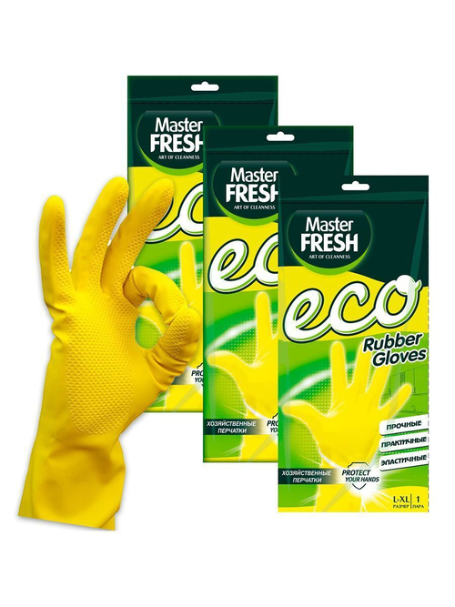 Перчатки резиновые Мастер Фреш Эко S/M