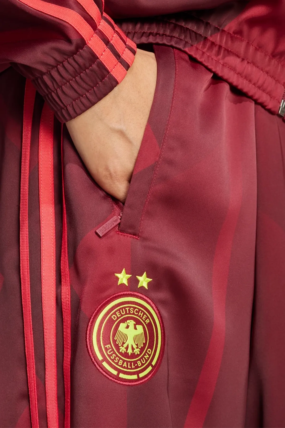 Штаны adidas Germany 2025 Track для женщин - бордовый