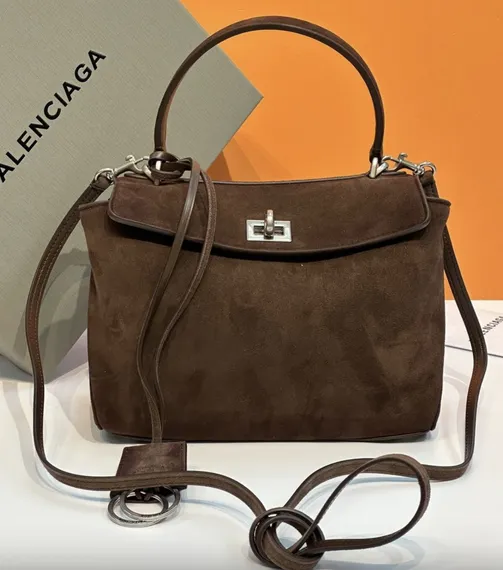 BALENCIAGA RODEO HANDBAG Коричневый