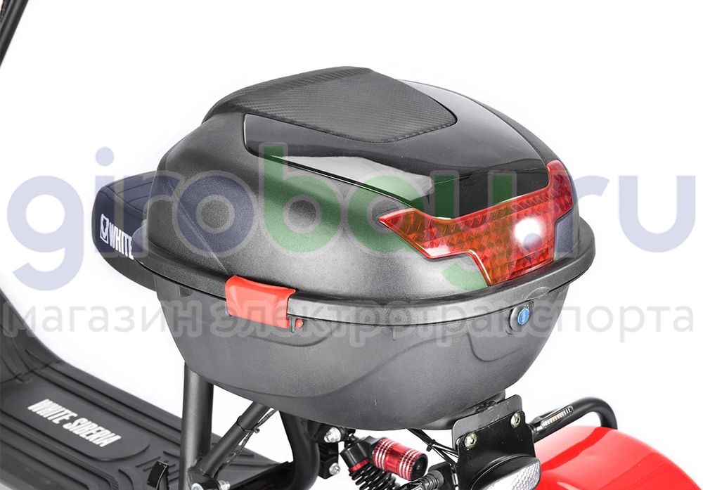 Электроскутер WHITE SIBERIA TRIKE MINI 1500W - Красный фото №18